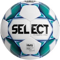 М’яч футбольний SELECT Campo Pro IMS (015) біл/зелен, 5