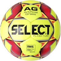 М’яч футбольний SELECT Flash Turf (IMS) (013) жовто/червоний, 5