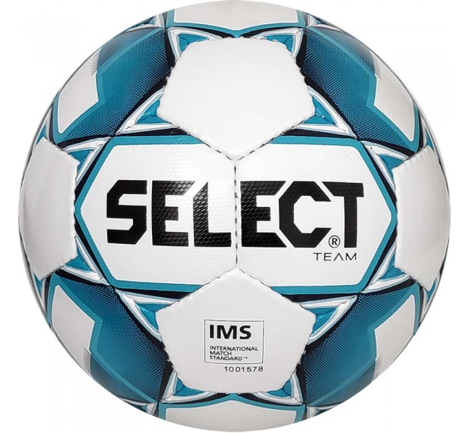 М’яч футбольний SELECT Team (IMS) (014) біл/голубий, 5