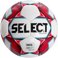 М’яч футбольний SELECT Match (IMS) (018) біло/червоний, 5
