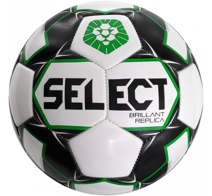 М’яч футбольний SELECT Brillant Replica ПФЛ (011) біло/сірий, 5