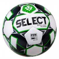 М’яч футбольний SELECT Brillant Super ПФЛ (013) біл/зелений, 5
