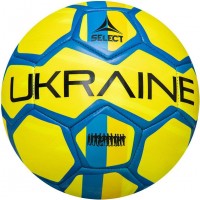 М’яч футбольний SELECT 2020 Ukraine (782) голубий/жовтий, 5