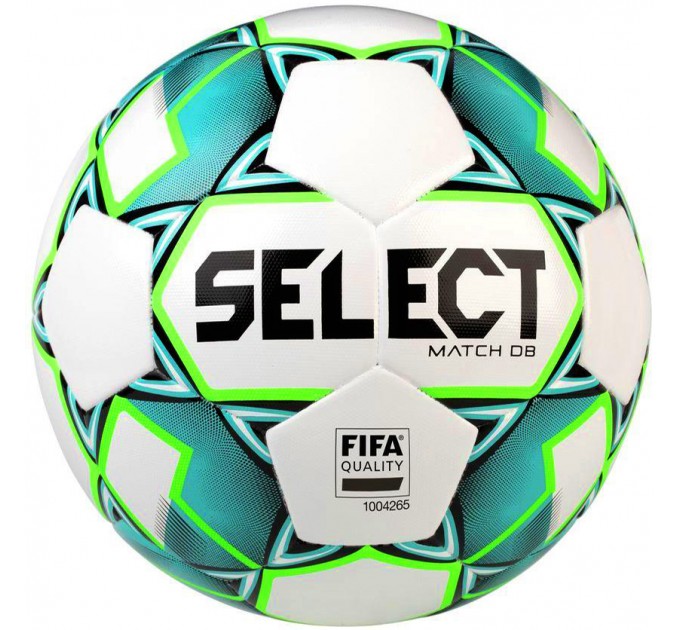 М’яч футбольний SELECT Match DB (FIFA Basic) (884) біл/зелений, 5