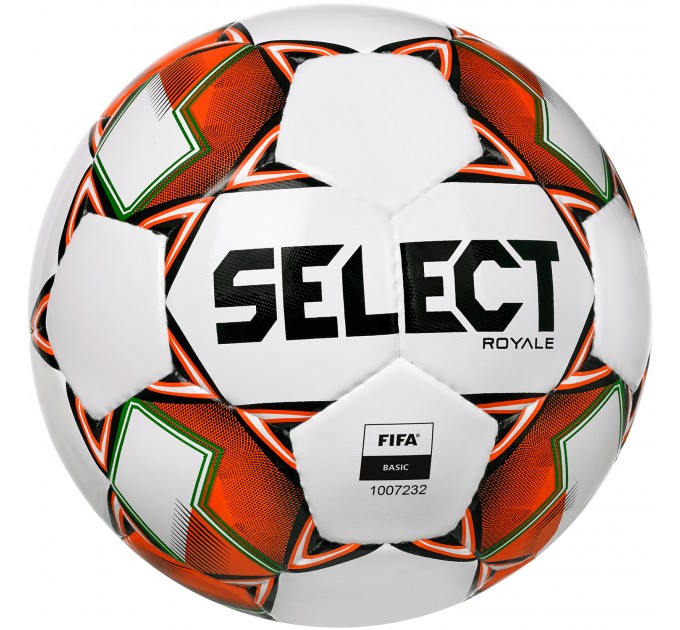 М'яч футбольний SELECT Royale FIFA Basic v22 (304) біл/помар, 5