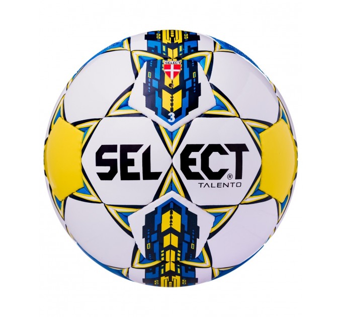 М’яч футбольний SELECT Talento (smpl) біл/син/жовт, 3