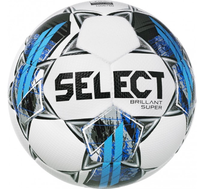 М'яч футбольний SELECT Brillant Super HS (FIFA Quality Pro) v22 (235) біло/сірий, 5