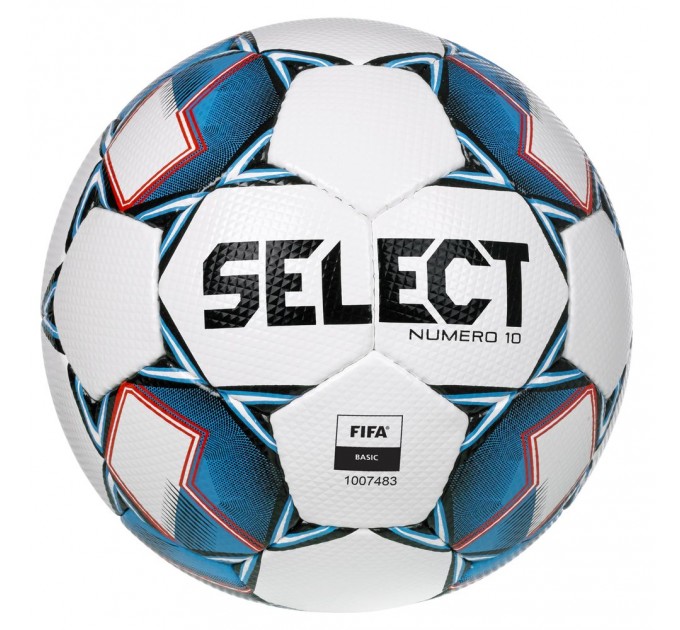 М’яч футбольний SELECT Numero 10 (FIFA Basic) v22 (200) біл/синій, 5