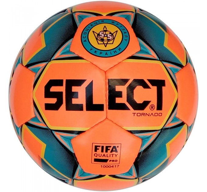М’яч футзальний SELECT Futsal Tornado (FIFA Quality PRO) (015) помаран/синій