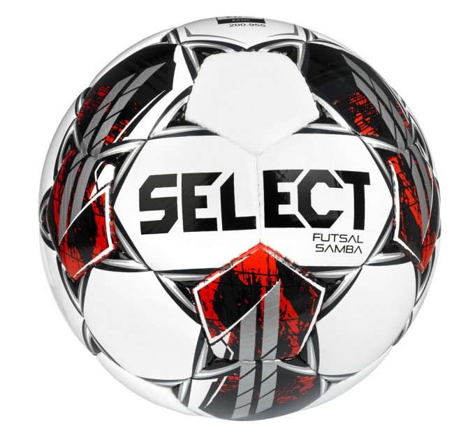 М’яч футзальний SELECT Futsal Samba (FIFA Basic) v22 (402) біло/срібний