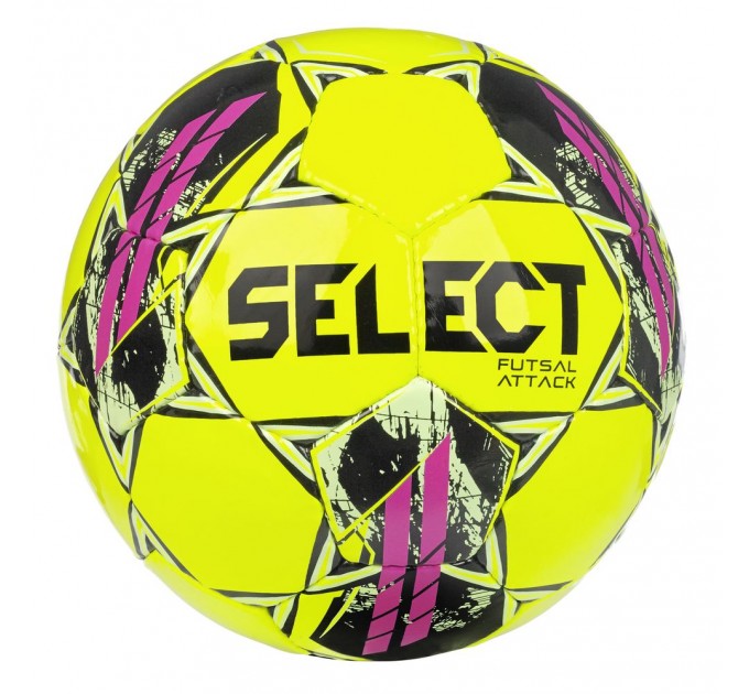 М'яч футзальний SELECT Futsal Attack v22 (426) жовт/рожев