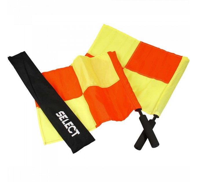 Прапорці арбітра-професіонала SELECT Lineman's flag professional (213) червон/жовтий