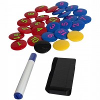 Набір аксесуарів для тактичних дошок SELECT Magnet set (340) черв/жовт/син