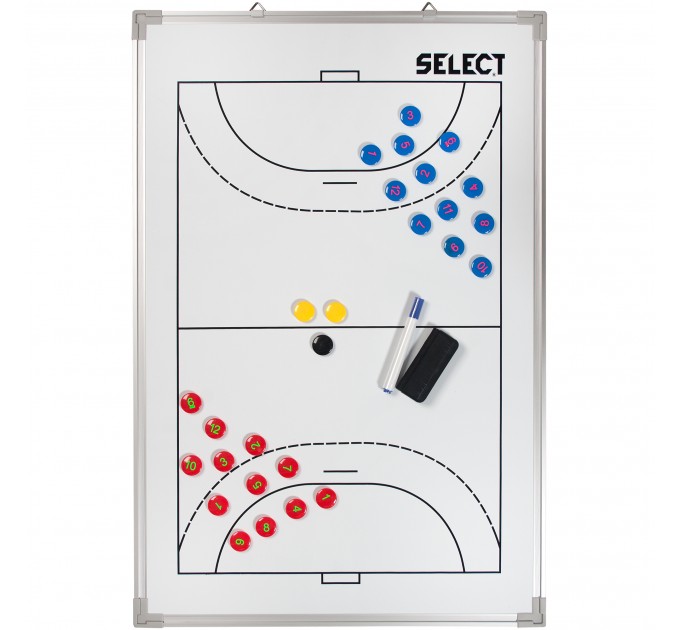 Тактична дошка SELECT Tactics board alu - handball (001) білий, 60х90