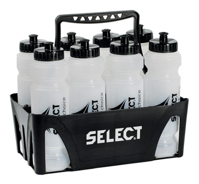 Контейнер для пляшок SELECT Carrier (010) чорний, 8 пляшок