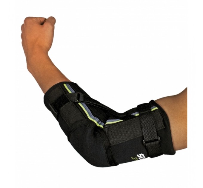 Налокітник SELECT 6603 Elbow support with splints (228) чорн/зел