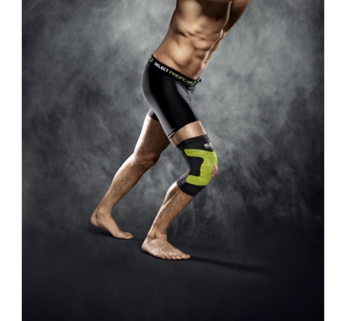 Наколінник з відкритою чашкою SELECT 6252 Compression knee support (010) чорний