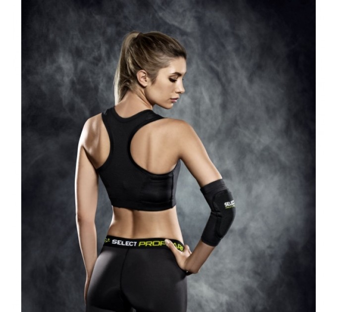Налокітник компресійний SELECT 6651 Compression elbow support - handball youth (010) чорний