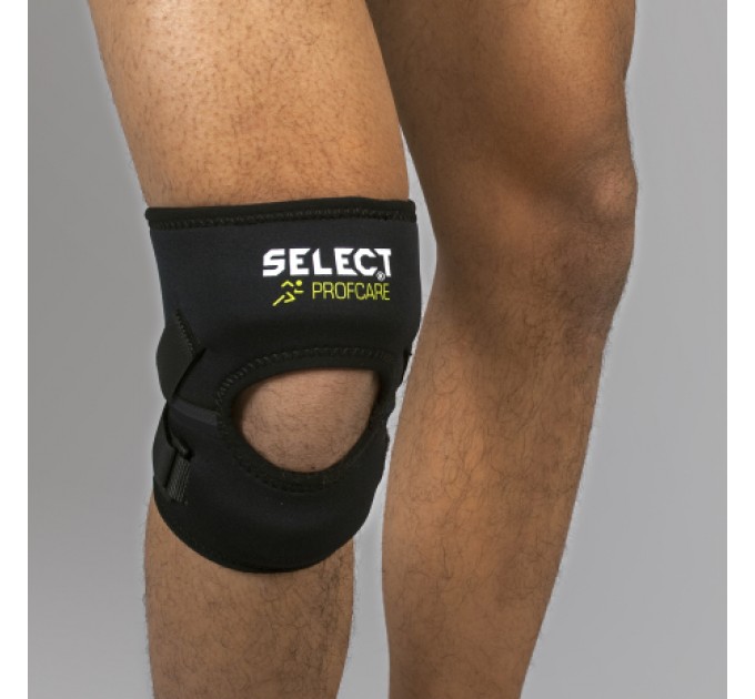 Наколінник SELECT 6207 Knee support for jumper's knee (228) чорн/зел, XXL