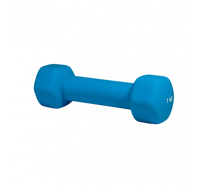 Гантель неопреновая Stein 1 кг/ шт/ синяя