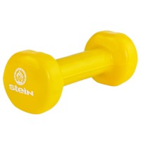 Гантель виниловая Stein 1.0 кг / шт/ желтая
