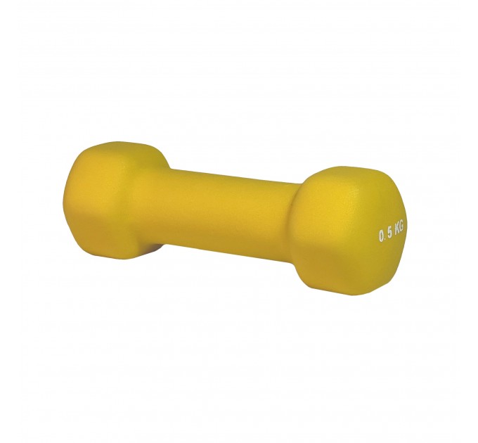 Гантель неопреновая Stein 0,5 кг/ шт/ желтая