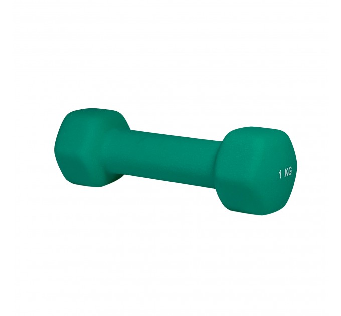 Гантель неопреновая Stein 1 кг/ шт/ зелёная