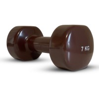 Гантель виниловая Stein 7 кг/ шт / коричневая