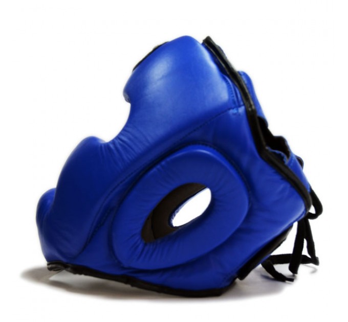 Шлем для бокса THOR 705 L /Кожа / синий