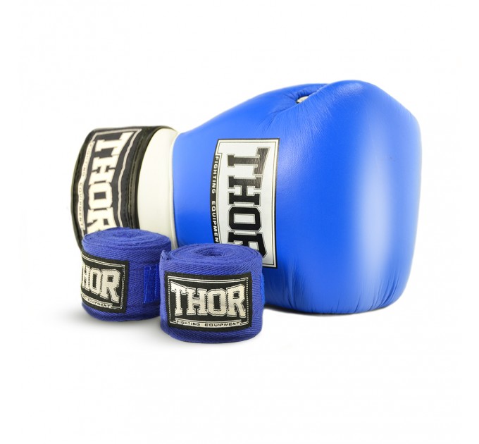 Бинт  боксёрский THOR 400 см/синий
