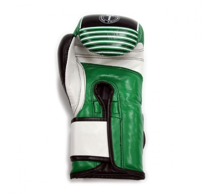 Перчатки боксерские THOR THUNDER 10oz /Кожа /зеленые