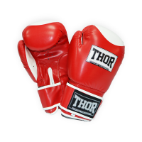 Перчатки боксерские THOR COMPETITION 16oz /PU /красно-белые