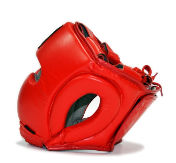 Шлем для бокса THOR 716 M /Кожа / красный