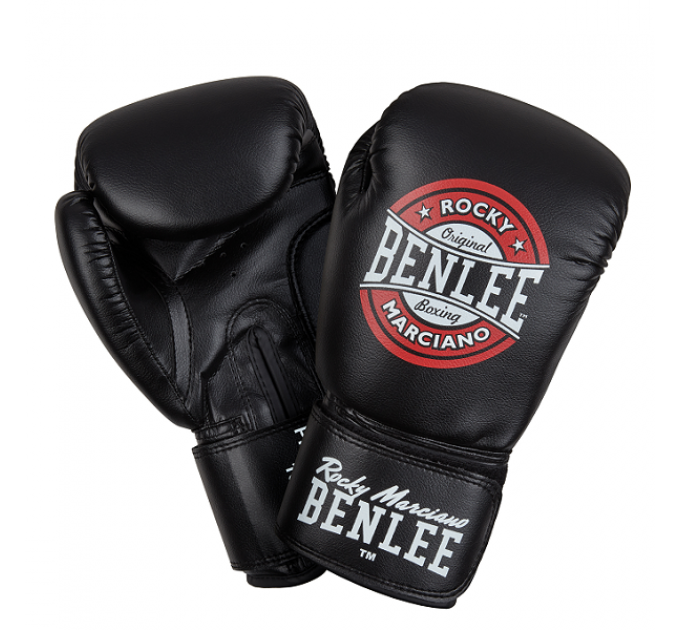 Перчатки боксерские Benlee PRESSURE 14oz /PU/черно-красно-белые