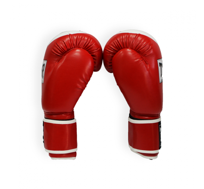 Перчатки боксерские THOR COMPETITION 14oz /Кожа /красно-белые