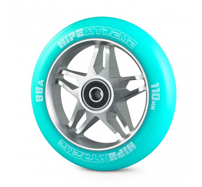 Колесо для трюкового самоката Hipe H3 110мм, Silver/Mint PU