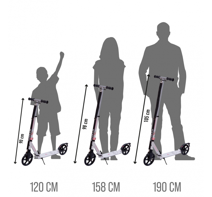 Самокат BLADE Sport PU Cross 230/230 mm, black/brown