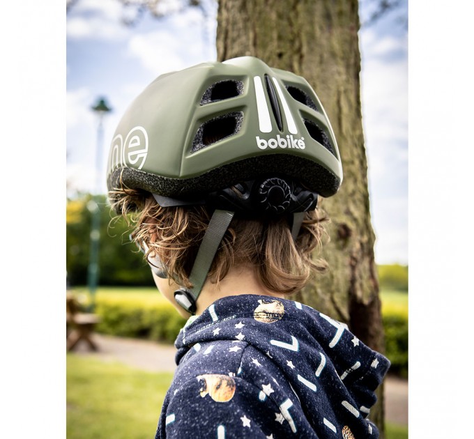 Шлем велосипедный детский Bobike One Plus / Olive Green / XS (46/53)