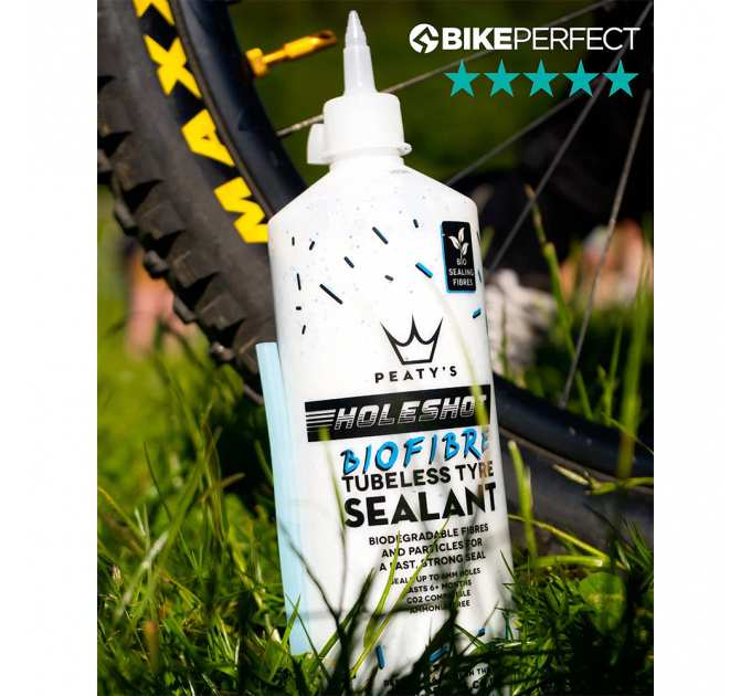 Герметик бескамерный Peaty's Holeshot BioFibre Tubeless Tyre Sealant, 120ml