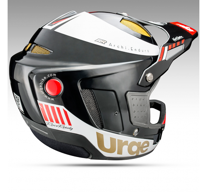 Шлем Urge Archi-Enduro черно-белый XS (53-54см)