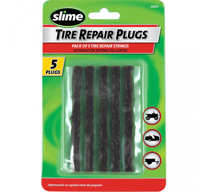 Жгут для бескамерки Slime Tubeless Tire Plug Reffil Kit, 5шт