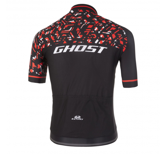 Джерси Ghost Factory Racing, Short, XXL, черно-красно-белое