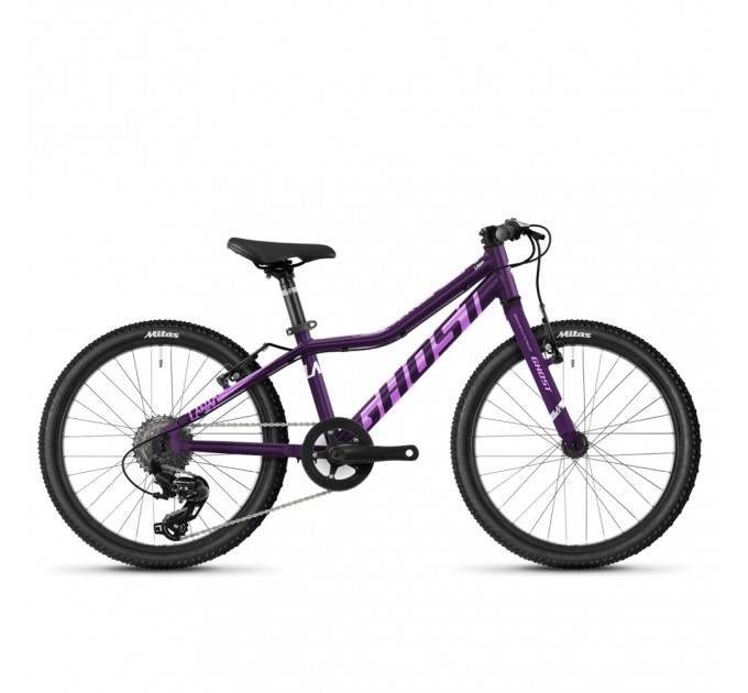 Велосипед Ghost Lanao Essential 20", рама one-size, фиолетовый, 2021