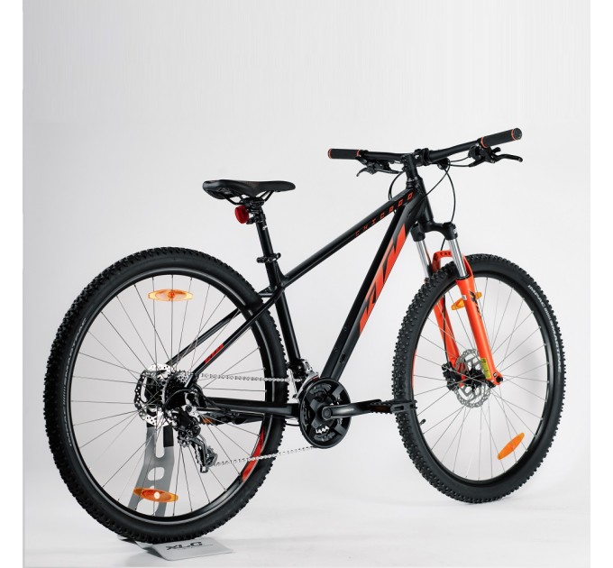 Велосипед KTM CHICAGO 292 29" рама M/43, матовый черный (оранжевый), 2022