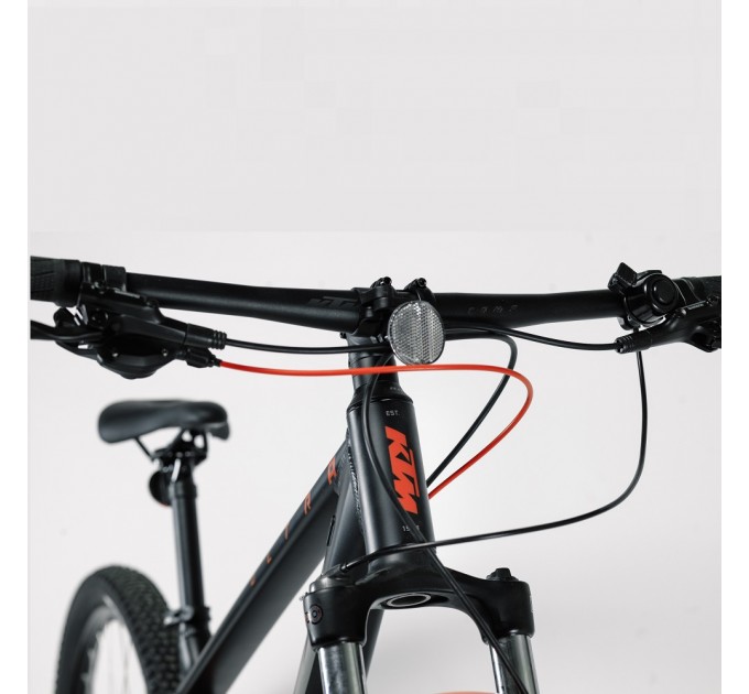 Велосипед KTM ULTRA FUN 29 рама XL/53, матовый черный (серо/оранжевый)