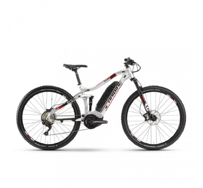 Электровелосипед Haibike SDURO FullNine 2.0 500Wh 10 s. Deore 29", рама М, серебристо-красно-черный, 2020