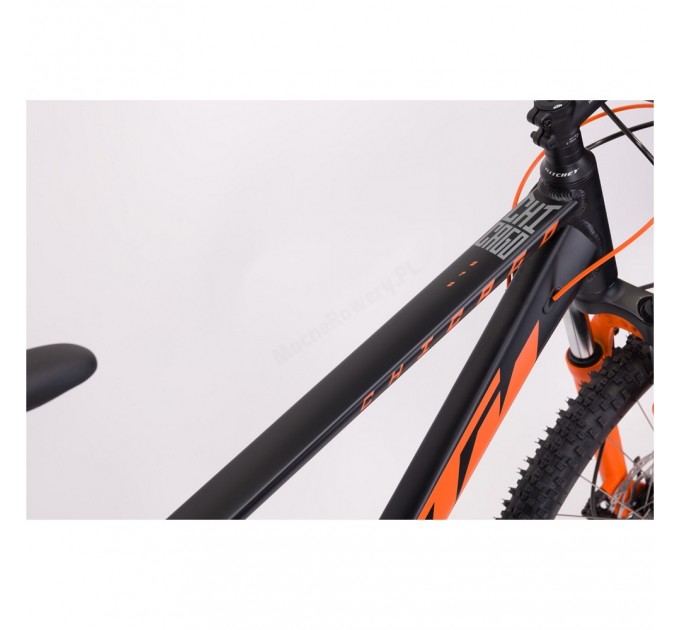 Велосипед KTM CHICAGO 272 27.5" рама L/48, черный матовый (оранжевый), 2022