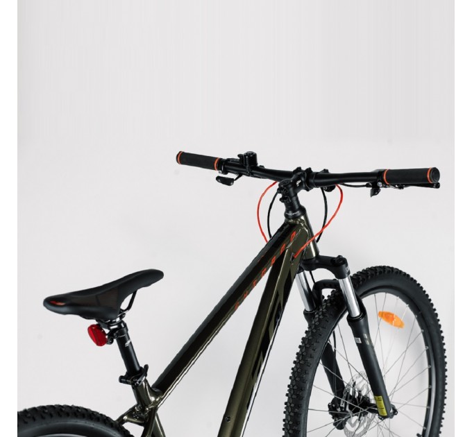Велосипед KTM CHICAGO 292 рама S/38, темно-зеленый (черно/оранжевый)