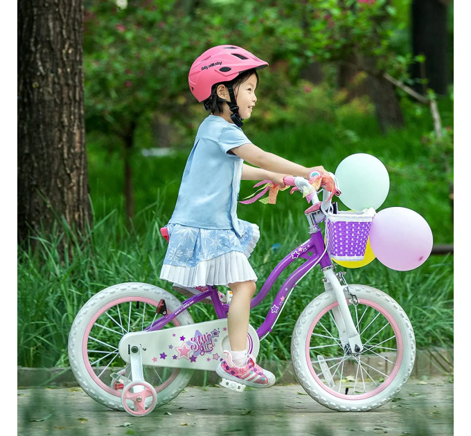 Велосипед RoyalBaby STAR GIRL 14", OFFICIAL UA, пурпурный