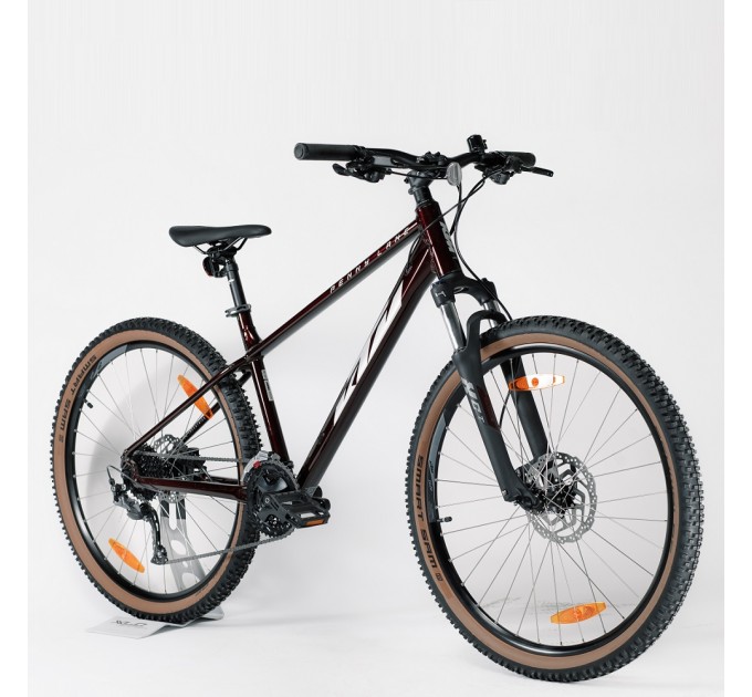 Велосипед KTM PENNY LANE 271 27.5" рама M/42, темно-червоний (сірий), 2022